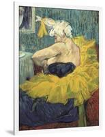 The Clowness Cha-U-Kao-Henri de Toulouse-Lautrec-Framed Art Print