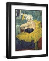 The Clowness Cha-U-Kao-Henri de Toulouse-Lautrec-Framed Art Print