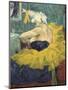 The Clowness Cha-U-Kao-Henri de Toulouse-Lautrec-Mounted Art Print