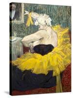 The Clowness Cha-U-Kao-Henri de Toulouse-Lautrec-Stretched Canvas