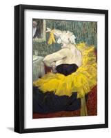 The Clowness Cha-U-Kao-Henri de Toulouse-Lautrec-Framed Art Print