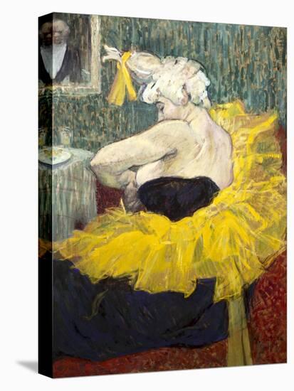 The Clowness Cha-U-Kao-Henri de Toulouse-Lautrec-Stretched Canvas