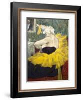 The Clowness Cha-U-Kao-Henri de Toulouse-Lautrec-Framed Art Print