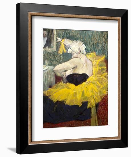 The Clowness Cha-U-Kao-Henri de Toulouse-Lautrec-Framed Art Print