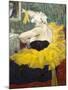 The Clowness Cha-U-Kao-Henri de Toulouse-Lautrec-Mounted Art Print