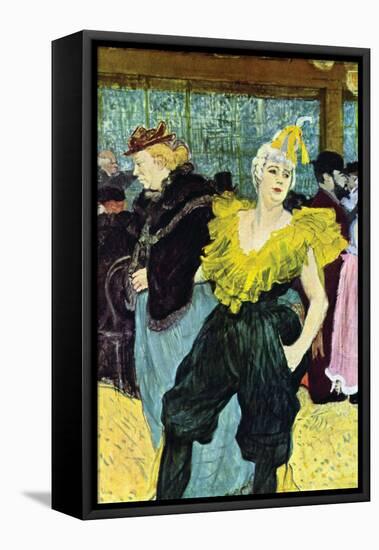 The Clowness-Henri de Toulouse-Lautrec-Framed Stretched Canvas