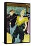 The Clowness-Henri de Toulouse-Lautrec-Framed Stretched Canvas