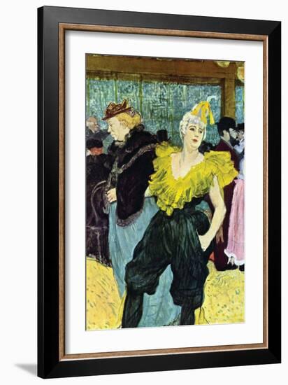 The Clowness-Henri de Toulouse-Lautrec-Framed Art Print