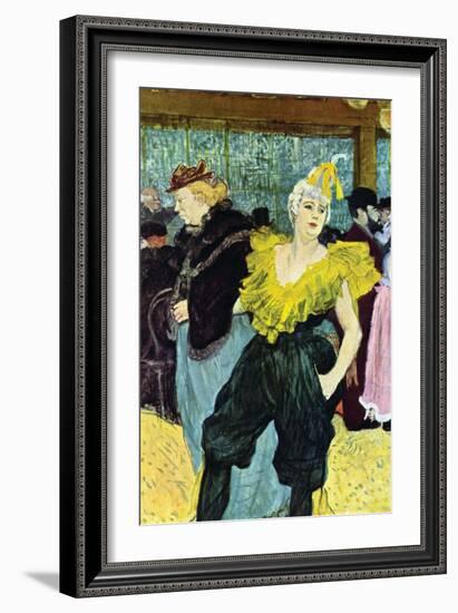 The Clowness-Henri de Toulouse-Lautrec-Framed Art Print