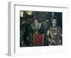 The Clowns, 1920 (Oil on Canvas)-Jose Gutierrez Solana-Framed Giclee Print