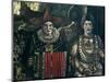 The Clowns, 1920 (Oil on Canvas)-Jose Gutierrez Solana-Mounted Giclee Print