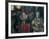 The Clowns, 1920 (Oil on Canvas)-Jose Gutierrez Solana-Framed Giclee Print