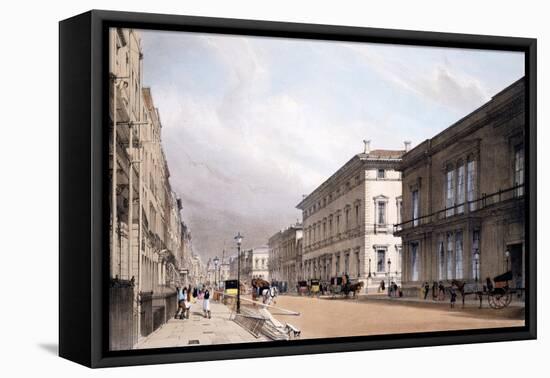 The Club Houses, Pall Mall, 1842-Thomas Shotter Boys-Framed Stretched Canvas