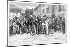 The Club Room of Zermatt in 1864', 19th century-James Mahoney-Mounted Giclee Print