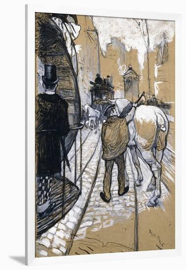 The Coach Driver of the Omnibus Company, 1888-Henri de Toulouse-Lautrec-Framed Giclee Print