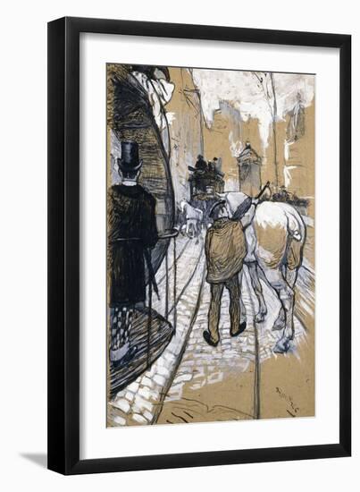 The Coach Driver of the Omnibus Company, 1888-Henri de Toulouse-Lautrec-Framed Giclee Print