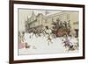 The Coach has arrived!-Cecil Aldin-Framed Giclee Print