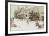 The Coach has arrived!-Cecil Aldin-Framed Giclee Print