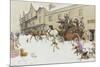 The Coach has arrived!-Cecil Aldin-Mounted Giclee Print