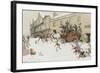 The Coach has arrived!-Cecil Aldin-Framed Giclee Print