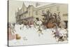 The Coach has arrived!-Cecil Aldin-Stretched Canvas