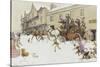 The Coach has arrived!-Cecil Aldin-Stretched Canvas