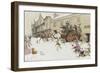 The Coach has arrived!-Cecil Aldin-Framed Giclee Print