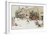 The Coach has arrived!-Cecil Aldin-Framed Giclee Print