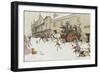 The Coach has arrived!-Cecil Aldin-Framed Premium Giclee Print