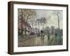 The Coach to Louveciennes, 1870-Camille Pissarro-Framed Giclee Print