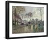 The Coach to Louveciennes, 1870-Camille Pissarro-Framed Giclee Print