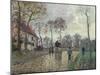 The Coach to Louveciennes, 1870-Camille Pissarro-Mounted Giclee Print