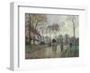 The Coach to Louveciennes, 1870-Camille Pissarro-Framed Giclee Print