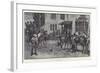 The Coaching Season, Changing Horses at a Wayside Inn-John Charlton-Framed Giclee Print