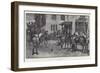 The Coaching Season, Changing Horses at a Wayside Inn-John Charlton-Framed Giclee Print