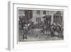 The Coaching Season, Changing Horses at a Wayside Inn-John Charlton-Framed Giclee Print