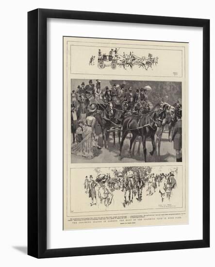 The Coaching Season in London, the Meet of the Coaching Club in Hyde Park-Frank Craig-Framed Giclee Print