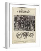 The Coaching Season in London, the Meet of the Coaching Club in Hyde Park-Frank Craig-Framed Giclee Print
