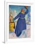 The Coachman, 1923-Boris Mihajlovic Kustodiev-Framed Giclee Print