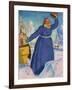 The Coachman, 1923-Boris Mihajlovic Kustodiev-Framed Giclee Print