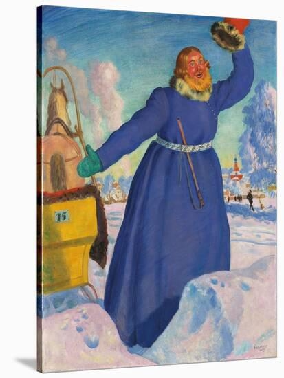 The Coachman, 1923-Boris Mihajlovic Kustodiev-Stretched Canvas