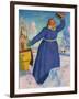 The Coachman, 1923-Boris Mihajlovic Kustodiev-Framed Giclee Print