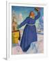 The Coachman, 1923-Boris Mihajlovic Kustodiev-Framed Giclee Print