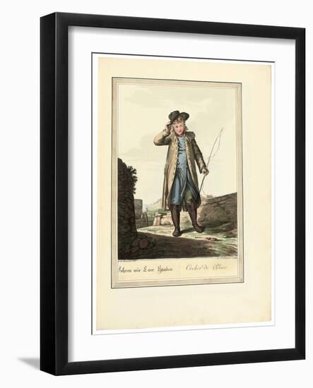 The Coachman; Cocher De Place, 1781 or Later-Johann Christian Brand-Framed Giclee Print