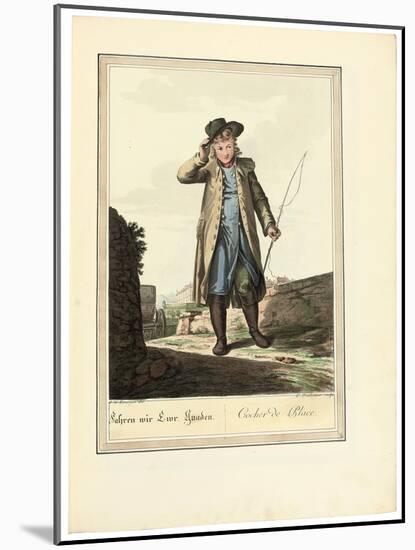 The Coachman; Cocher De Place, 1781 or Later-Johann Christian Brand-Mounted Giclee Print