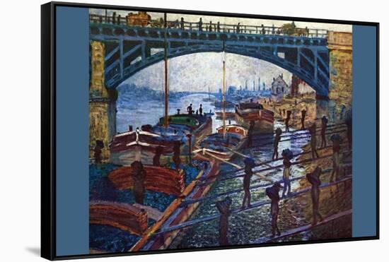 The Coal Carrier-Claude Monet-Framed Stretched Canvas