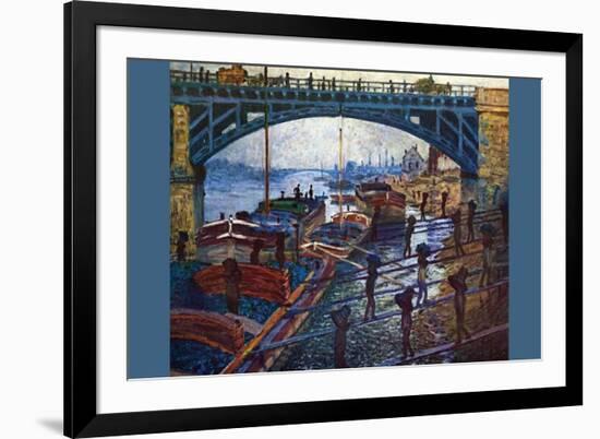 The Coal Carrier-Claude Monet-Framed Art Print