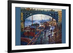 The Coal Carrier-Claude Monet-Framed Art Print