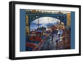 The Coal Carrier-Claude Monet-Framed Art Print