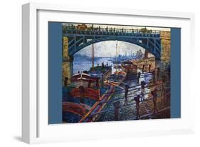 The Coal Carrier-Claude Monet-Framed Art Print